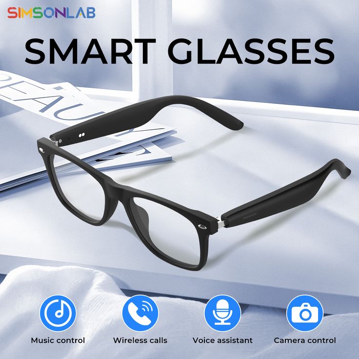 🕶️ Lunettes Intelligentes Tactiles – Contrôle Total au Bout des Doigts